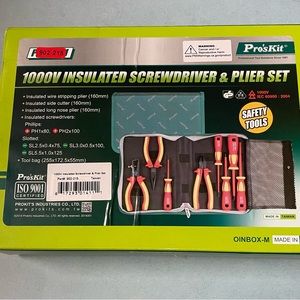 EUC Pro’s Kit 902-215 - 1000V Insulated Screwdriver & Plier Set
